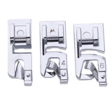 Maxbell 3 Pieces 3mm 4mm 6mm Narrow Rolled Hem Domestic Sewing Machine Presser Foot Feet - Aladdin Shoppers