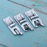 Maxbell 3 Pieces 3mm 4mm 6mm Narrow Rolled Hem Domestic Sewing Machine Presser Foot Feet - Aladdin Shoppers