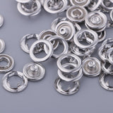 Maxbell 20 Sets Prong Brass Press Studs Open Ring No Sew Snaps Buttons Fasteners Handmade Craft - Aladdin Shoppers