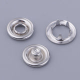 Maxbell 20 Sets Prong Brass Press Studs Open Ring No Sew Snaps Buttons Fasteners Handmade Craft - Aladdin Shoppers
