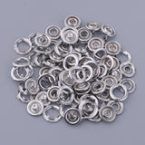 Maxbell 20 Sets Prong Brass Press Studs Open Ring No Sew Snaps Buttons Fasteners Handmade Craft - Aladdin Shoppers