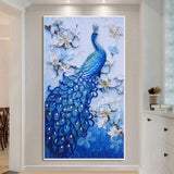 Maxbell Peacock Shaped DIY 5D Diamond Embroidery Painting Kit for Beginner Art Home Decor - Aladdin Shoppers