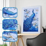 Maxbell Peacock Shaped DIY 5D Diamond Embroidery Painting Kit for Beginner Art Home Decor - Aladdin Shoppers