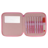 Maxbell Maxbell 8Pcs Soft Grip Crochet Hook Set with Case and Scissor for Adults 2.5mm-6.0mm