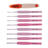 Maxbell Maxbell 8Pcs Soft Grip Crochet Hook Set with Case and Scissor for Adults 2.5mm-6.0mm