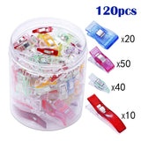 Maxbell Maxbell 120pcs Quilting Supplies Sewing Clips 4 Sizes Multipurpose Quilting Clips Wonder Clips for Crafts