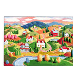 Maxbell Cross Stitch Set DIY Handmade Needlework Counted Embroidery Kit 14CT Beautiful Scenery of Country Pattern Home Decoration - Aladdin Shoppers