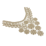 Maxbell Flower & Leaf Embroidered Lace Collar Trim Clothes Sewing Applique for Woman - Aladdin Shoppers