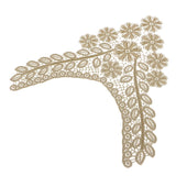 Maxbell Flower & Leaf Embroidered Lace Collar Trim Clothes Sewing Applique for Woman - Aladdin Shoppers