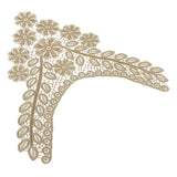 Maxbell Flower & Leaf Embroidered Lace Collar Trim Clothes Sewing Applique for Woman - Aladdin Shoppers