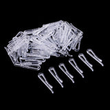 Maxbell 200Pcs 40*3mm Plastic Clip With Teeth For Dress Shirt Garment Packaging DIY - Aladdin Shoppers