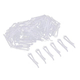 Maxbell 200Pcs 40*3mm Plastic Clip With Teeth For Dress Shirt Garment Packaging DIY - Aladdin Shoppers