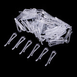 Maxbell 200Pcs 40*3mm Plastic Clip With Teeth For Dress Shirt Garment Packaging DIY - Aladdin Shoppers