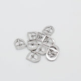 Maxbell 10 Pcs Leather Belt Buckle Metal Center Bar Buckles Purse Making Accessories Fits 17 x 21 mm Pack of 10 (Silver Plate) - Aladdin Shoppers