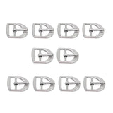Maxbell 10 Pcs Leather Belt Buckle Metal Center Bar Buckles Purse Making Accessories Fits 17 x 21 mm Pack of 10 (Silver Plate) - Aladdin Shoppers