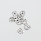 Maxbell 10 Pcs Leather Belt Buckle Metal Center Bar Buckles Purse Making Accessories Fits 17 x 21 mm Pack of 10 (Silver Plate) - Aladdin Shoppers