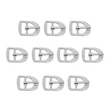 Maxbell 10 Pcs Leather Belt Buckle Metal Center Bar Buckles Purse Making Accessories Fits 17 x 21 mm Pack of 10 (Silver Plate) - Aladdin Shoppers
