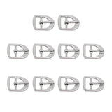 Maxbell 10 Pcs Leather Belt Buckle Metal Center Bar Buckles Purse Making Accessories Fits 17 x 21 mm Pack of 10 (Silver Plate) - Aladdin Shoppers