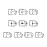 Maxbell 10 Pcs Leather Belt Buckle Metal Center Bar Buckles Purse Making Accessories Fits 17 x 21 mm Pack of 10 (Silver Plate) - Aladdin Shoppers