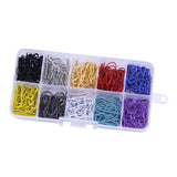 900pcs Metal Calabash Bulb Gourd Pear Shape Small Coilless Tag Safety Pins