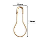 900pcs Metal Calabash Bulb Gourd Pear Shape Small Coilless Tag Safety Pins