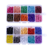 900pcs Metal Calabash Bulb Gourd Pear Shape Small Coilless Tag Safety Pins