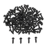 Maxbell 100Pcs Black Plastic Safety Eyes For Teddy Bear/Doll/Toy Animal/Felting 7mm