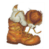 Maxbell Boots and Dog Cross Stitch Kits Dimensions 11CT Counted for Kids Children - Aladdin Shoppers