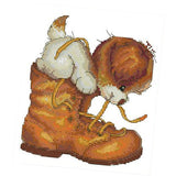 Maxbell Boots and Dog Cross Stitch Kits Dimensions 11CT Counted for Kids Children - Aladdin Shoppers