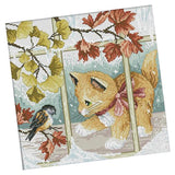 Maxbell Stamped Cross Stitch Kit 11CT Cloth DIY Needle Crafts - Cute Kitten & Bird Pattern - Aladdin Shoppers