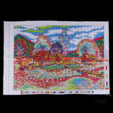 Maxbell Country Landscape Stamped Cross Stitch Kits for Beginners Hand Embroidery Kit - Aladdin Shoppers