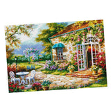 Maxbell Stamped Cross Stitch Kit 11CT Embroidery Cloth Pre-Printed Garden House Pattern DIY Needle Crafts for Adults Beginners - Aladdin Shoppers