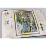 Maxbell Stamped Cross Stitch Kit 11CT Embroidery Cloth Pre-Printed Garden House Pattern DIY Needle Crafts for Adults Beginners - Aladdin Shoppers