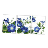 Maxbell Blue Flowers Stamped Cross Stitch Kits Dimensions Embroidery for Adults Beginners 11CT - Aladdin Shoppers