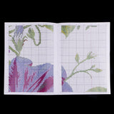 Maxbell Blue Flowers Stamped Cross Stitch Kits Dimensions Embroidery for Adults Beginners 11CT - Aladdin Shoppers