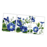 Maxbell Blue Flowers Stamped Cross Stitch Kits Dimensions Embroidery for Adults Beginners 11CT - Aladdin Shoppers