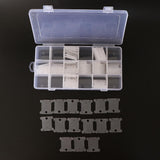 Maxbell 18 Compartments Embroidery Floss Organizer Box with 120pcs Plastic Floss Bobbins for Cross Stitch - Aladdin Shoppers