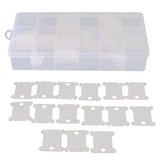 Maxbell 18 Compartments Embroidery Floss Organizer Box with 120pcs Plastic Floss Bobbins for Cross Stitch - Aladdin Shoppers