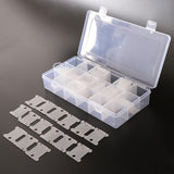Maxbell 18 Compartments Embroidery Floss Organizer Box with 120pcs Plastic Floss Bobbins for Cross Stitch - Aladdin Shoppers