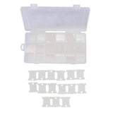 Maxbell 18 Compartments Embroidery Floss Organizer Box with 120pcs Plastic Floss Bobbins for Cross Stitch - Aladdin Shoppers