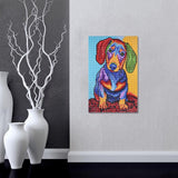 Colorful Dog DIY 5D Diamond Painting Kit Embroidery Rhinestone Pasted Paint by Number Kits Stitch Craft Kit Home Decor Wall Sticker - Aladdin Shoppers