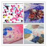 Colorful Dog DIY 5D Diamond Painting Kit Embroidery Rhinestone Pasted Paint by Number Kits Stitch Craft Kit Home Decor Wall Sticker - Aladdin Shoppers