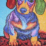 Colorful Dog DIY 5D Diamond Painting Kit Embroidery Rhinestone Pasted Paint by Number Kits Stitch Craft Kit Home Decor Wall Sticker - Aladdin Shoppers