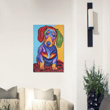 Colorful Dog DIY 5D Diamond Painting Kit Embroidery Rhinestone Pasted Paint by Number Kits Stitch Craft Kit Home Decor Wall Sticker - Aladdin Shoppers