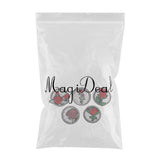 Maxbell 5pcs/pack Rose Design Hot Fix Diamond Patches Iron On Patches Decorative Sticker DIY Motif Appliques - Aladdin Shoppers
