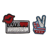 Maxbell 5Pcs Embroidered Star M Patch DIY Applique Iron On Fabric Bag Patches Sewing Crafts - Aladdin Shoppers