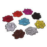 Maxbell 9 Pieces Mixed Colors Embroidered Flower Patches Iron Sew on Patches Sewing Applique Clothing Decoration - Aladdin Shoppers