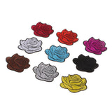 Maxbell 9 Pieces Mixed Colors Embroidered Flower Patches Iron Sew on Patches Sewing Applique Clothing Decoration - Aladdin Shoppers