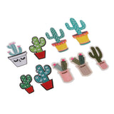 Maxbell 9 Pieces Mixed Embroidered Cactuses Patches Iron Sew on Patches Sewing Applique Clothing Decoration - Aladdin Shoppers
