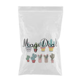 Maxbell 9 Pieces Mixed Embroidered Cactuses Patches Iron Sew on Patches Sewing Applique Clothing Decoration - Aladdin Shoppers